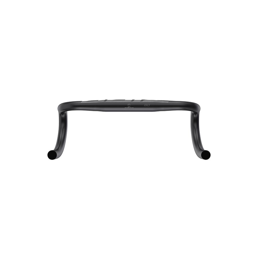 Zipp Service Course SL-80 road drop handlebars in black with 360mm width, 125mm reach, and 80mm drop for road biking.