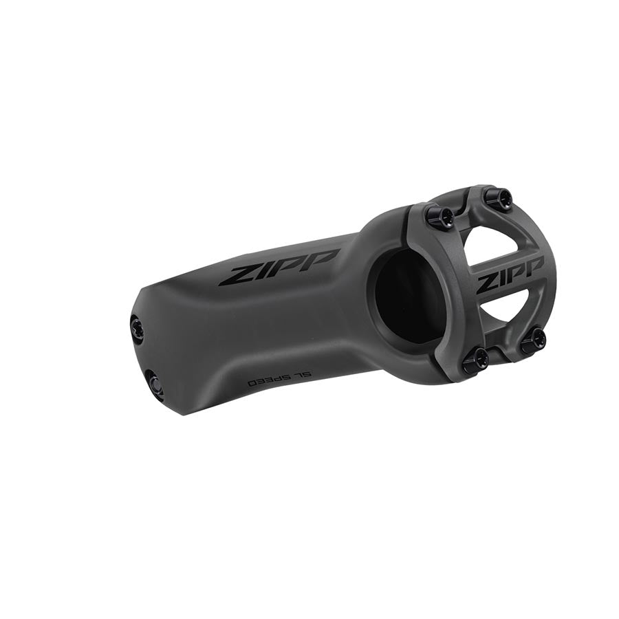 Zipp SL Speed threadless stem in black, 70mm length, fits 1-1/8 inch steerer tubes, lightweight bicycle stem.