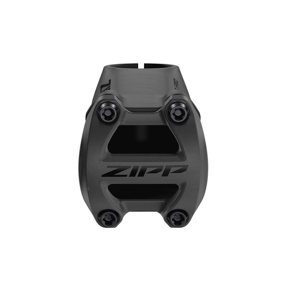 Zipp SL Speed threadless stem in black, 70mm length, for 1-1/8 inch steerers, showcasing its sleek design.
