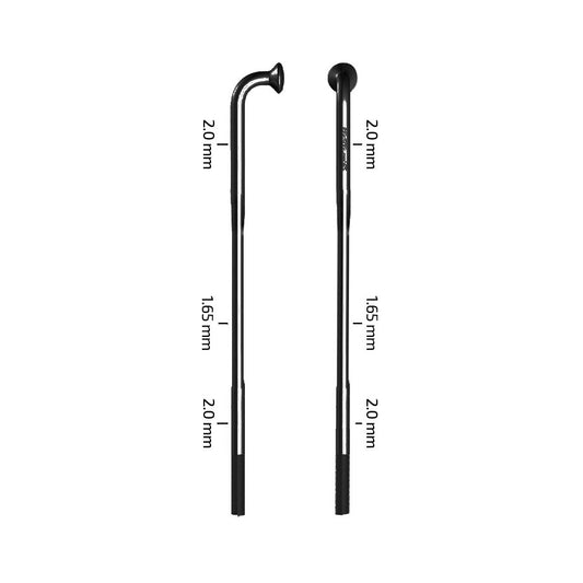 Zipp, Sapim D-Light, Spokes, J-Bend, Black, 280mm, 3pcs